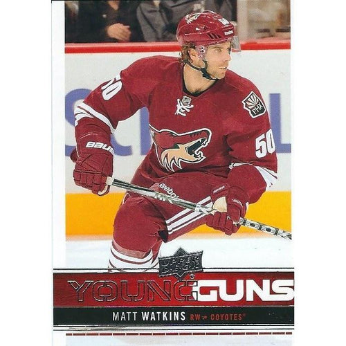 2012-13 Upper Deck Matt Watkins Young Guns Rookie #242 ARI