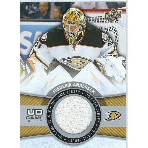 2015-16 Upper Deck Frederik Andersen Game Jersey BB ANA