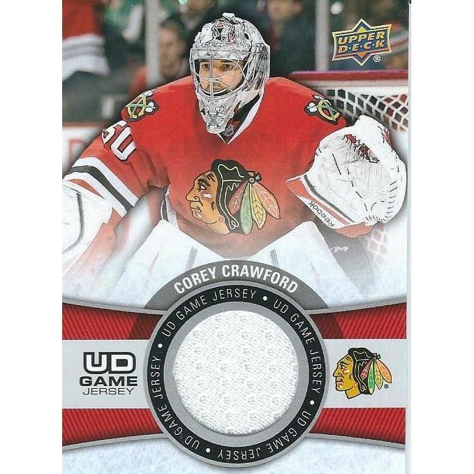 2015-16 Upper Deck Corey Crawford Game Jersey BB CHI