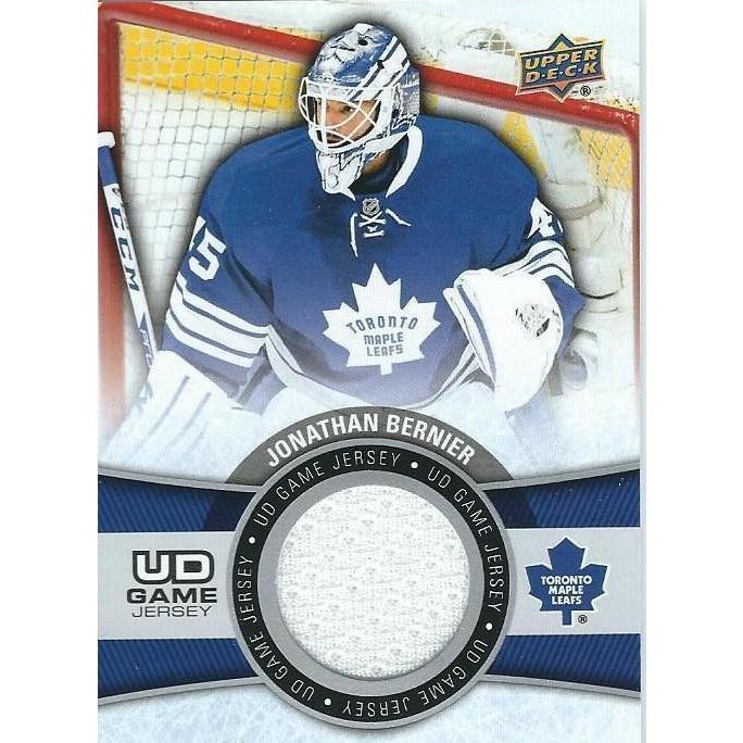 2015-16 Upper Deck Jonathan Bernier Game Jersey BB TOR