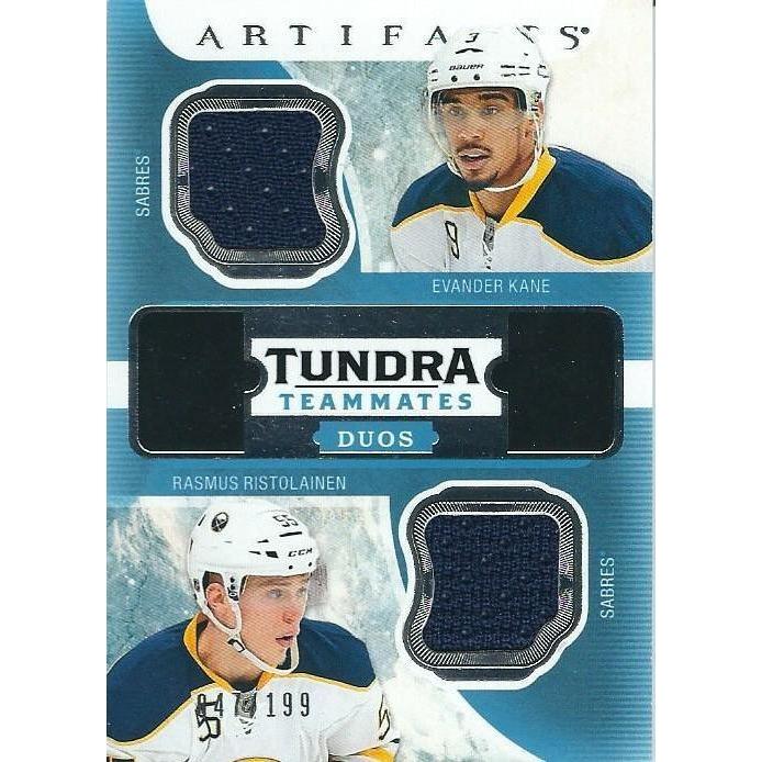 2016-17 Upper Deck Artifacts Evander Kane Rasmus Ristolainen Tundra Teammates Jersey /199 BB BUF