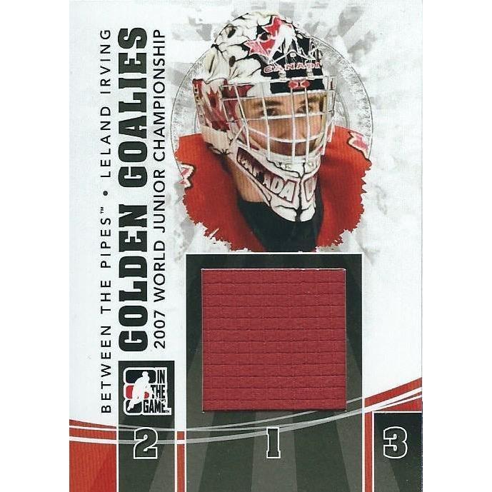 2010-11 ITG Between The Pipes Leland Irving Golden Goalies Jersey Silver /80 BB CGY