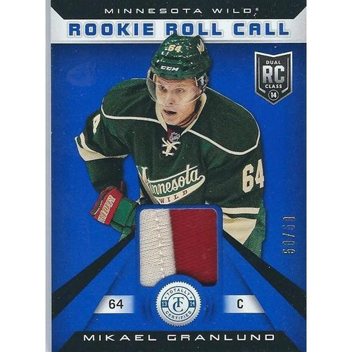 2013-14 Panini Totally Certified Mikael Granlund Rookie Roll Call Patch /50 MIN