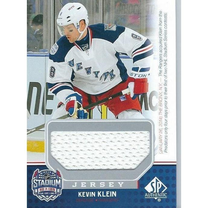 2014-15 SPGU SP Game Used Kevin Klein Stadium Series Jersey BB NYR