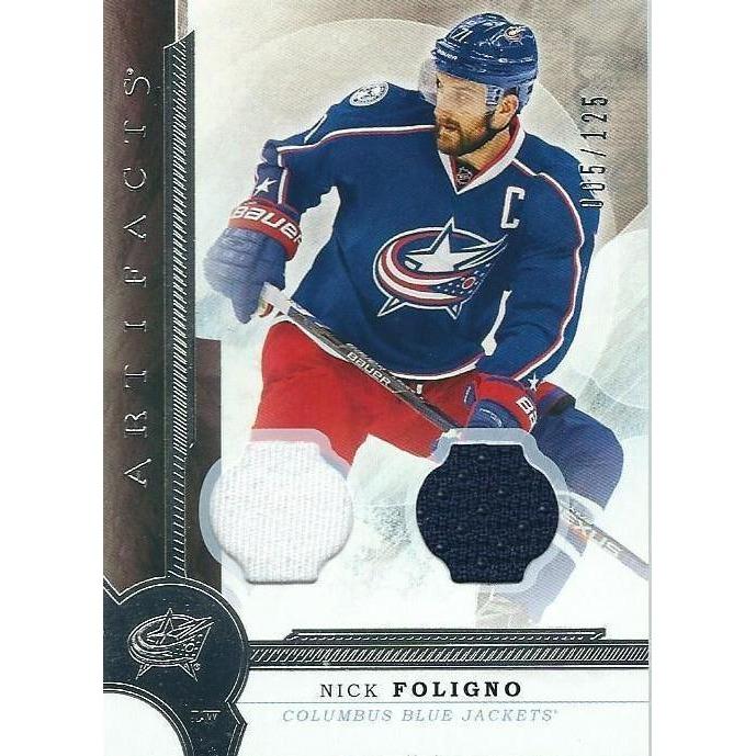 2016-17 Upper Deck Artifacts Nick Foligno Jersey /125 BB CLB