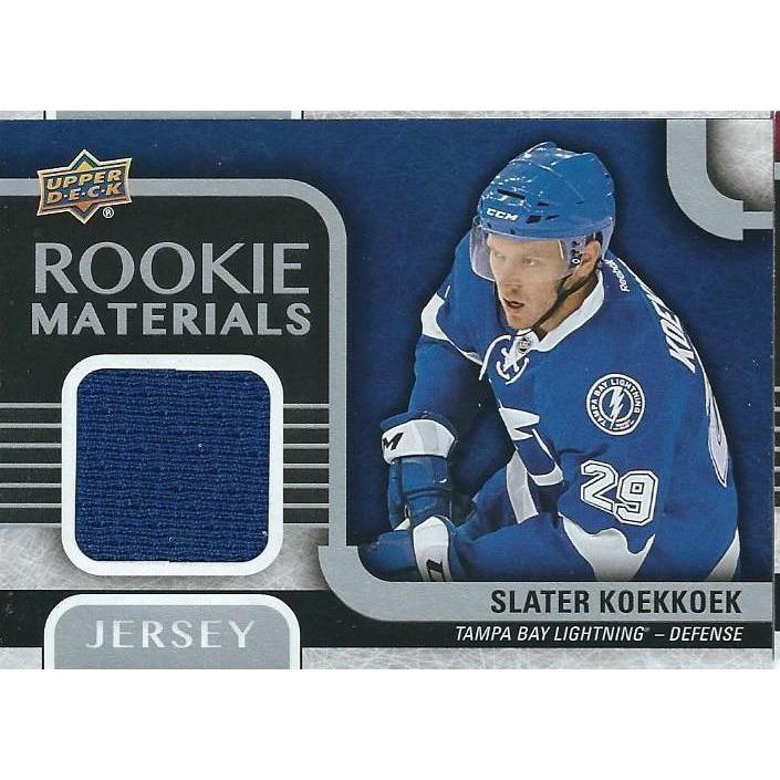 2015-16 Upper Deck Slater Koekkoek Rookie Materials Jersey BB TBL