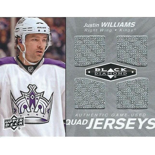 2010-11 Upper Deck Black Diamond Justin Williams Quad Jersey BB LAK