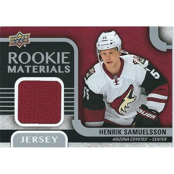 2015-16 Upper Deck Henrik Samuelsson Rookie Materials Jersey BB ARI