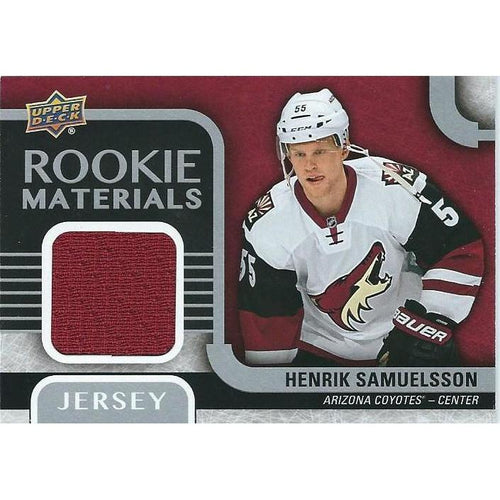 2015-16 Upper Deck Henrik Samuelsson Rookie Materials Jersey BB ARI