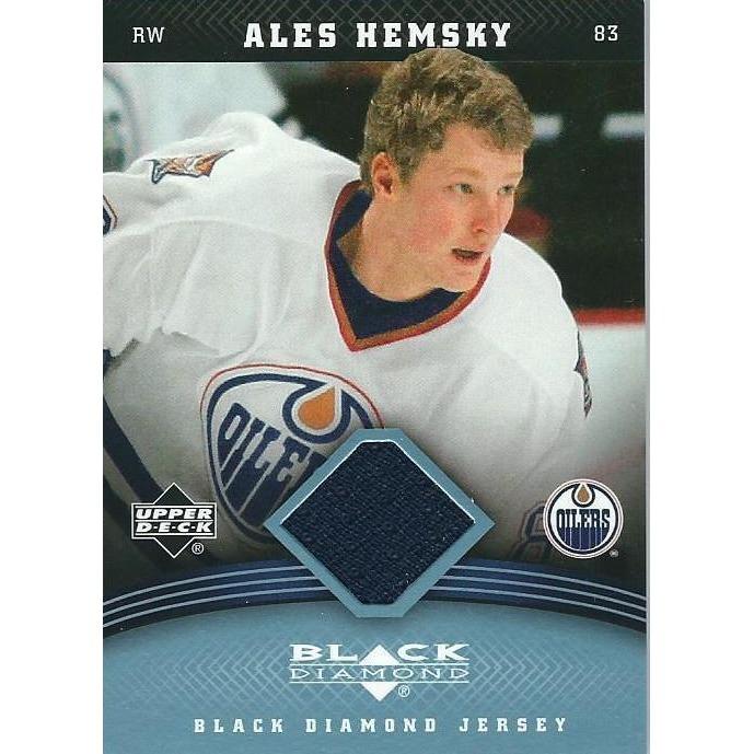 2006-07 Upper Deck Black Diamond Ales Hemsky Jersey BB EDM