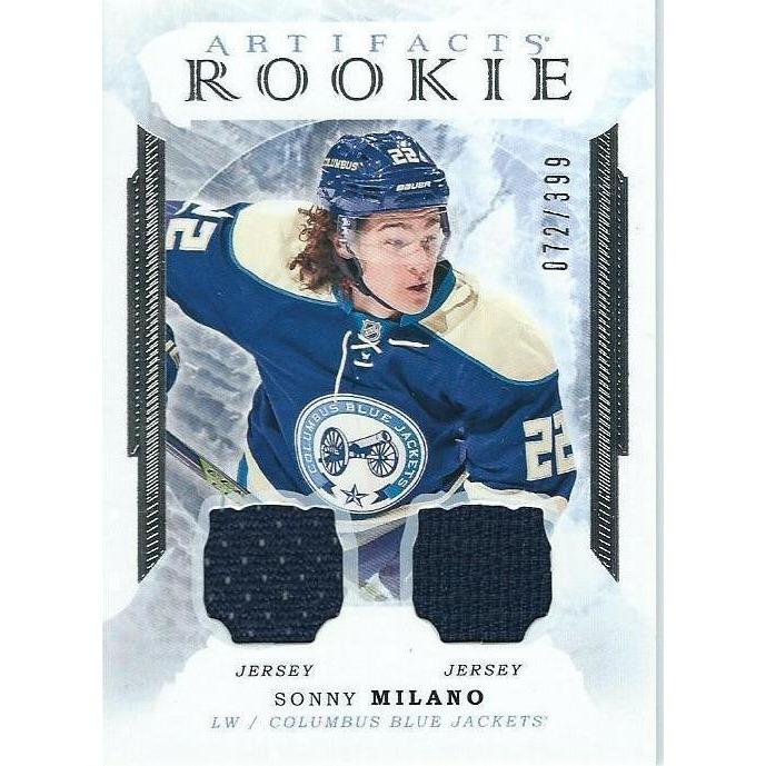 2016-17 Upper Deck Artifacts Sonny Milano Rookie Jersey /399 BB CLB
