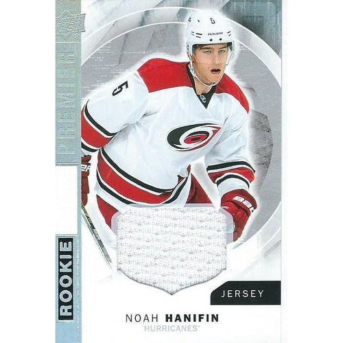 2015-16 Upper Deck Premier Noah Hanifin Rookie Jersey BB CAR