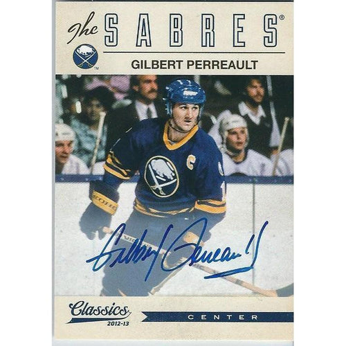 2012-13 Panini Classics Signatures Gilbert Perreault Autograph #12 BUF