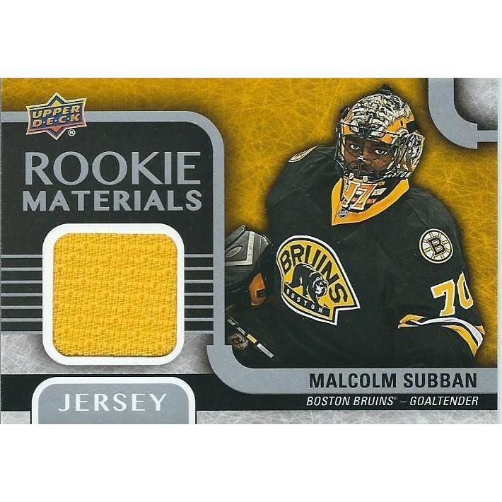 2015-16 Upper Deck Malcolm Subban Rookie Materials Jersey BB BOS