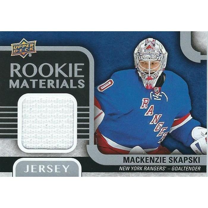 2015-16 Upper Deck Mackenzie Skapski Rookie Materials Jersey BB NYR