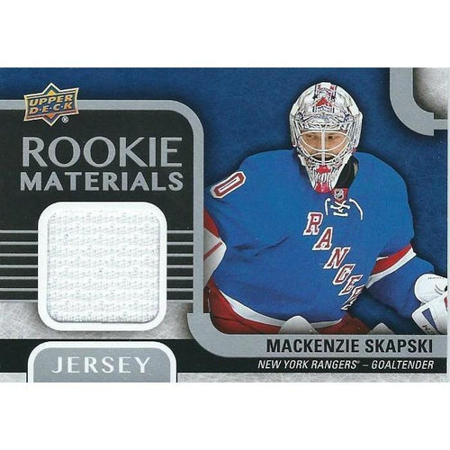 2015-16 Upper Deck Mackenzie Skapski Rookie Materials Jersey BB NYR