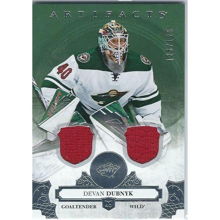 2017-18 Upper Deck Artifacts Devan Dubnyk Jersey /165 BB MIN