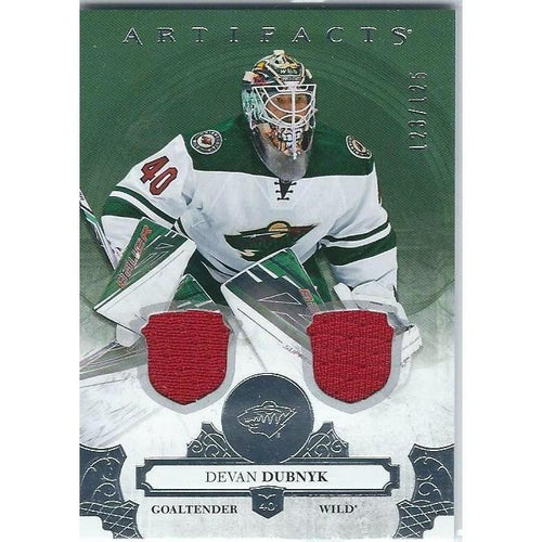 2017-18 Upper Deck Artifacts Devan Dubnyk Jersey /165 BB MIN