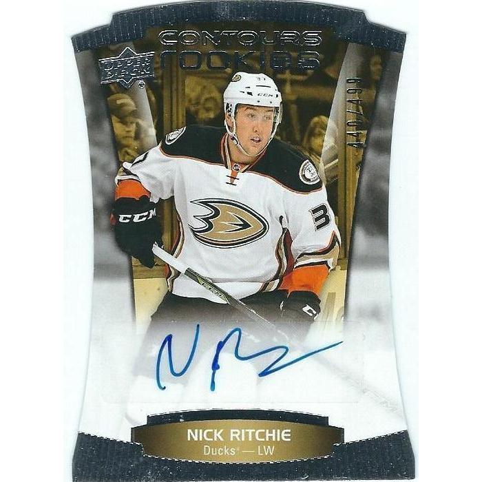 2015-16 Upper Deck Contours Nick Ritchie Rookie Autograph /499 BB ANA