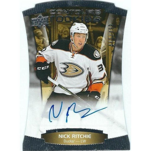 2015-16 Upper Deck Contours Nick Ritchie Rookie Autograph /499 BB ANA