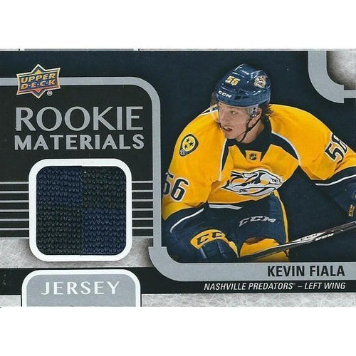 2015-16 Upper Deck Kevin Fiala Rookie Materials Jersey BB NSH