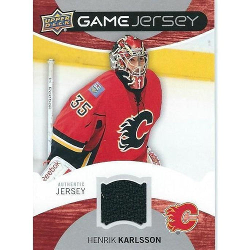 2012-13 Upper Deck Henrik Karlsson Game Jersey BB CGY