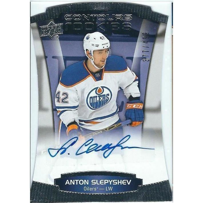 2015-16 Upper Deck Contours Anton Slepyshev Rookie Autograph /499 BB EDM