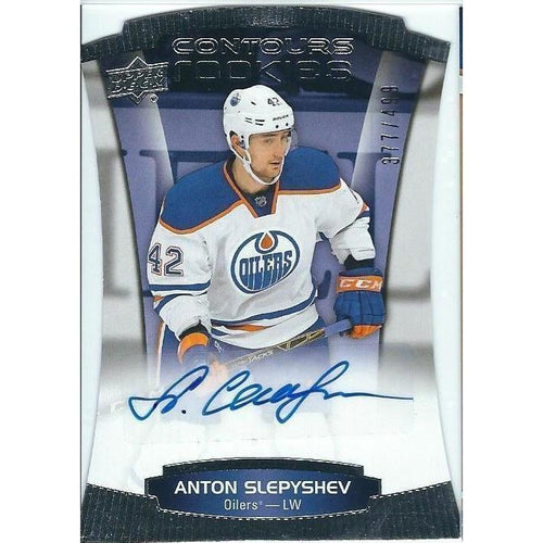 2015-16 Upper Deck Contours Anton Slepyshev Rookie Autograph /499 BB EDM