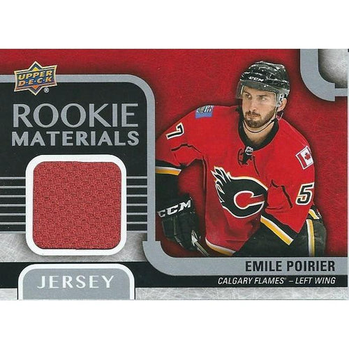 2015-16 Upper Deck Emile Poirier Rookie Materials Jersey BB CGY