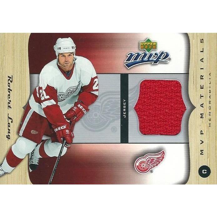 2005-06 Upper Deck MVP Robert Lang Materials Jersey BB DET