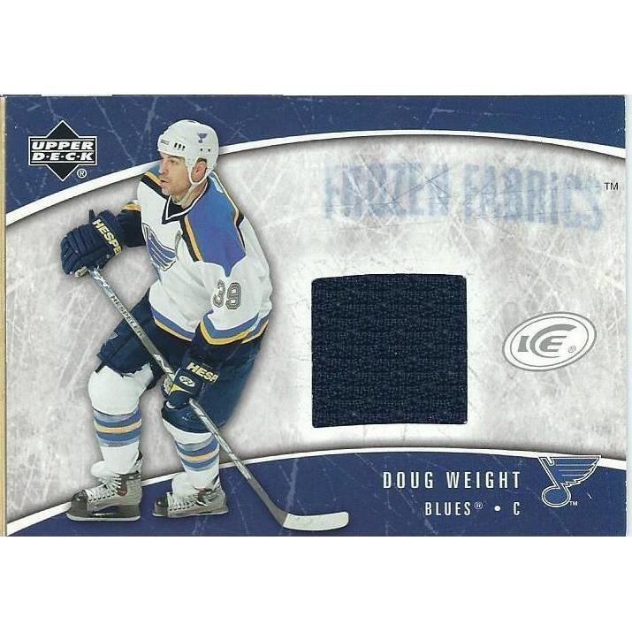 2005-06 Upper Deck Ice Doug Weight Frozen Fabrics Jersey BB STL