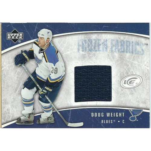 2005-06 Upper Deck Ice Doug Weight Frozen Fabrics Jersey BB STL