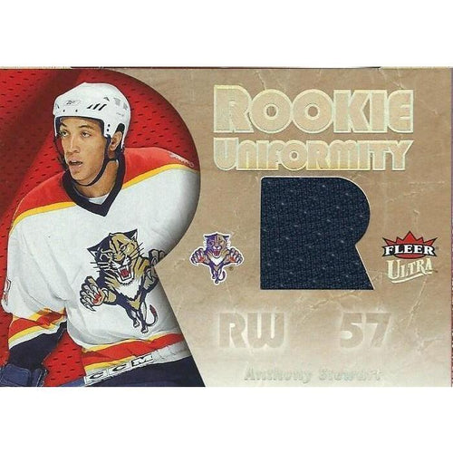 2005-06 Upper Deck Fleer Ultra Anthony Stewart Rookie Uniformity Jersey BB FLA