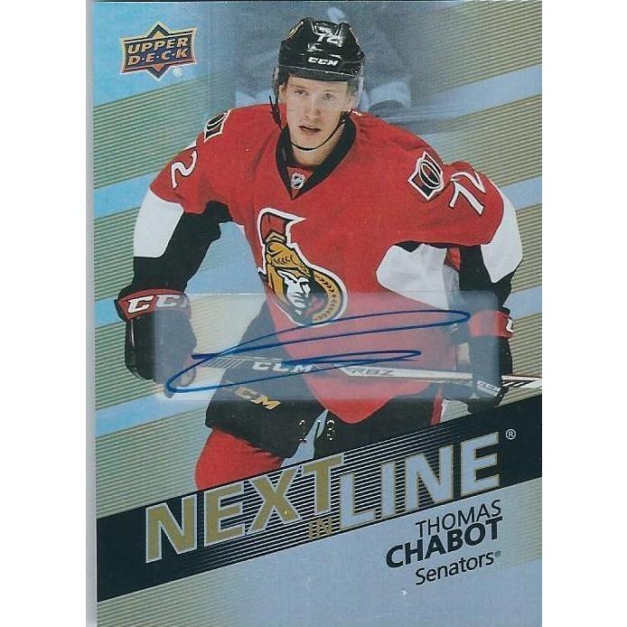2016-17 Upper Deck Overtime Thomas Chabot Next In Line Rookie Autograph /3 OTT