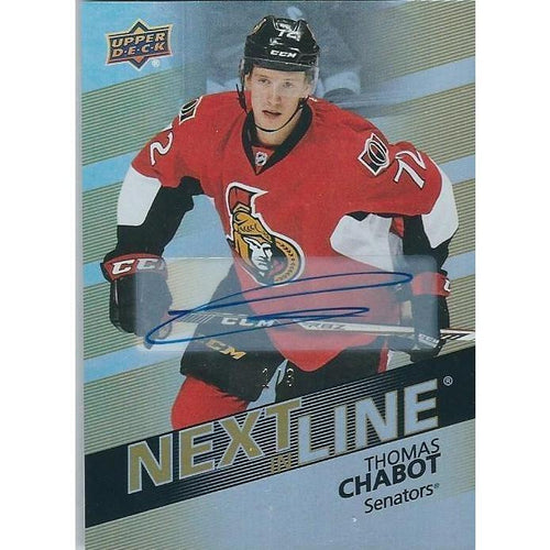 2016-17 Upper Deck Overtime Thomas Chabot Next In Line Rookie Autograph /3 OTT
