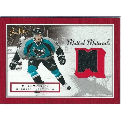 2005-06 Upper Deck Beehive Milan Michalek Matted Materials Jersey BB SJS