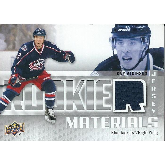 2011-12 Upper Deck Cam Atkinson Rookie Materials Jersey BB CLB