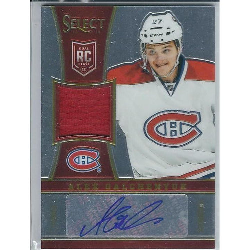 2013-14 Panini Select Alex Galchenyuk Rookie Jersey Autograph /199 MTL