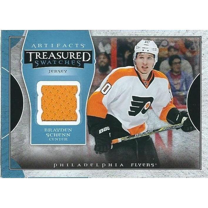 2015-16 Upper Deck Artifacts Brayden Schenn Treasured Swatches Jersey BB PHI