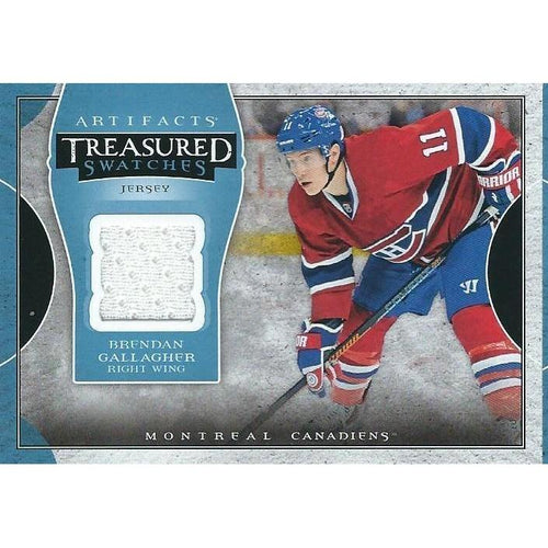 2015-16 Upper Deck Artifacts Brendan Gallagher Treasured Swatches Jersey BB MTL