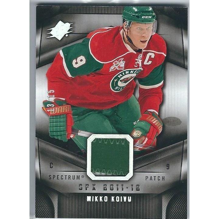 2011-12 Upper Deck SPx Mikko Koivu Jersey Patch Spectrum /15 MIN