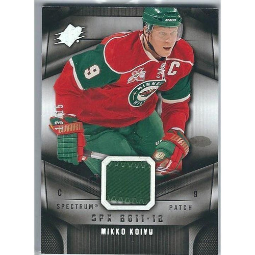2011-12 Upper Deck SPx Mikko Koivu Jersey Patch Spectrum /15 MIN