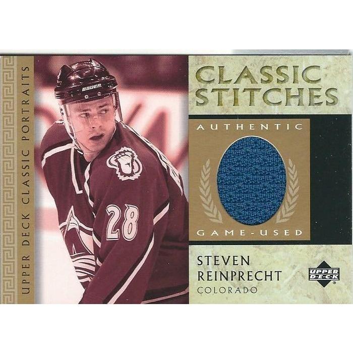 2002-03 Upper Deck Steven Reinprecht Classic Stitches Jersey BB COL