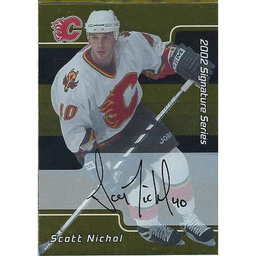 2001-02 BAP Signature Series Scott Nichol Gold Autograph BB CGY