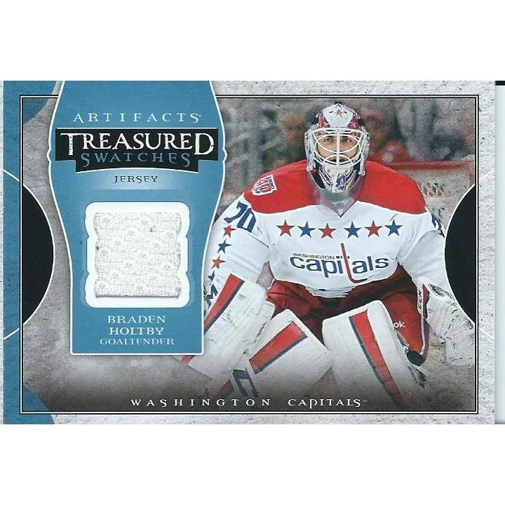 2015-16 Upper Deck Artifacts Braden Holtby Treasured Swatches Jersey BB WSH