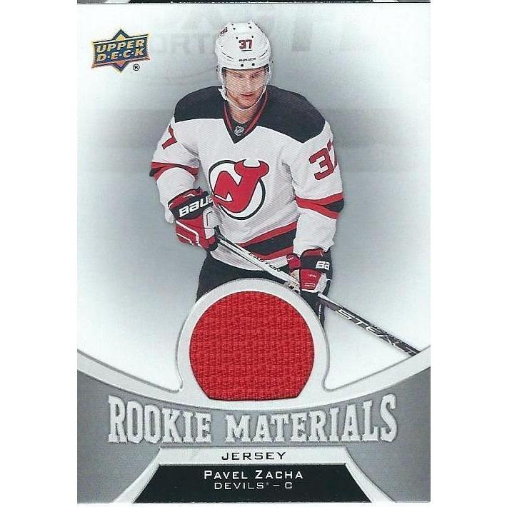 2016-17 Upper Deck Pavel Zacha Rookie Materials Jersey NJD