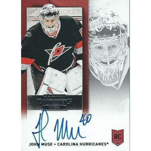 2013-14 Panini Contenders John Muse Rookie Ticket Autograph BB CAR
