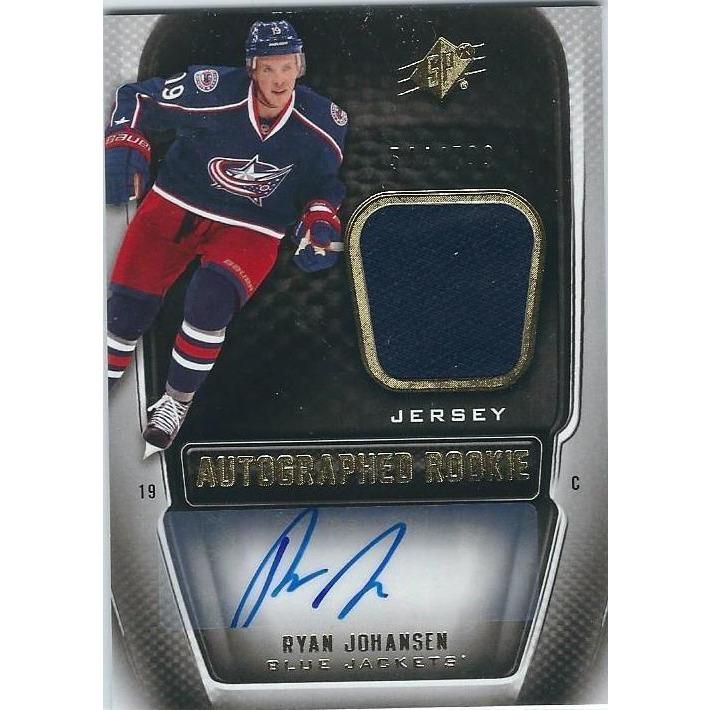 2011-12 Upper Deck SPx Ryan Johansen Rookie Jersey Autograph /799 CLB