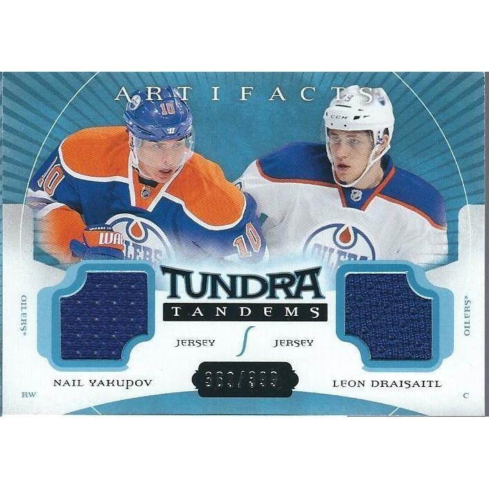 2015-16 Artifacts Nail Yakupov Leon Draisaitl Tundra Tandems Jersey /399 BB EDM