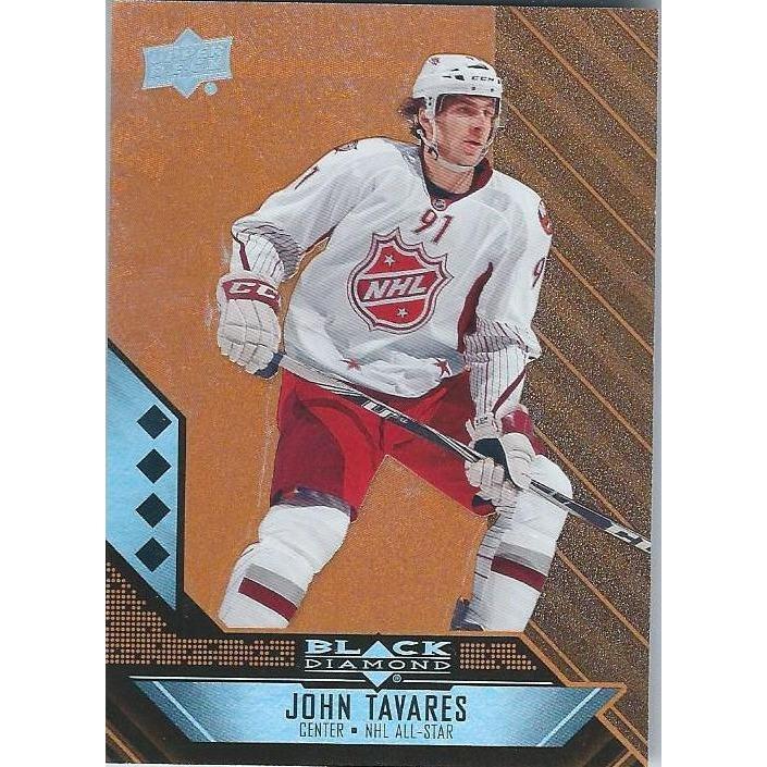 2014-15 Upper Deck Black Diamond John Tavares Orange All Star Quad Diamond #204 NYI